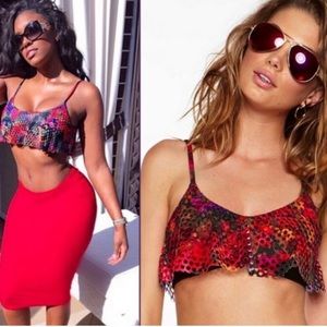 Beach Riot Burnin' Love Top NWT